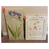 Wall Art - Flower Themes Qty - 2