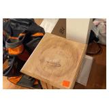 Pedestals Brown Wooden Qty 2