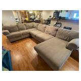 Tan Fabric Sectional