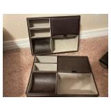 Desk Top Organizers Qty - 2 & Framed Artwork