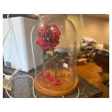 Glass Vase With Rose