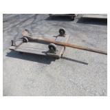 Lot of (2) Wooden Rail Carts w/ Handle