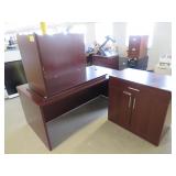 Executive Desk w/ Return & Cabinet