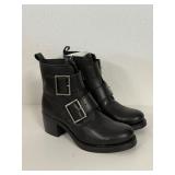 New Frye Sabrina Double Buckle Ankle Boots