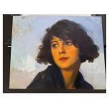 Woman With Green Shawl by Cyprien E Boulet Print