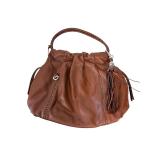 Brighton Greta Garbo Studded Brandy Brown Leather