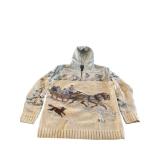 Vtg Ralph Lauren Lambswool Hand Knit Horse  90s