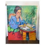 Oil Painting Styled After Hans Purrmann's 'Portrai