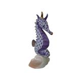 Herend Lilac Fishnet Seahorse on Shell