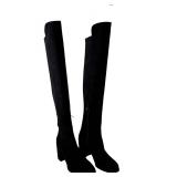 New Stuart Weitzman Allserve, Black Suede