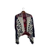 Karlie Front Drape Asym.Cardigan Aztec Southwest