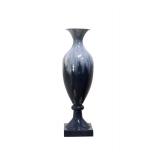 NIB Style Craft Blue Metal Modern Floor Vase 34'H