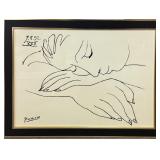 Pablo Picasso 'Resting Woman'Dated 9-8-52,XXII