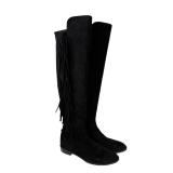 New Stuart Weitzman Suede Fringe Boots