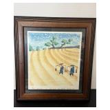 Chinese Wood Cutting Painting