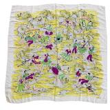 Vintage Rama Italy Scarf Art Folk Festival Pattern