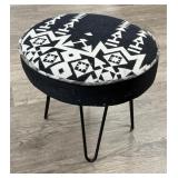 Pendleton wool fabric Accent Ottoman Hairpin Legs