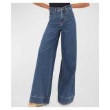 NWT Veronica Beard Haizley Extra Wide-Leg Jean