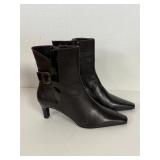 New Vaneli leather kitten heel ankle boots