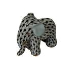 Herend Black Fishnet Miniture Elephant