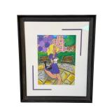 Ana Rosa Signed Painting Expressionist Style