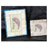 Wisteria frutescens in Mother of Pearl Shell Frame