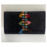 NWT Shiraleah Twila Tassel Clutch - Black