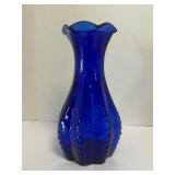 1940ï¿½s Indiana Glass Cobalt Blue Beaded Rib USA