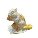 Herend Butterscotch Fishnet Chipmunk & 24kt.