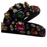 New Velvet Headbands with Rhinestone Patterns