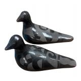 Vintage Tonala Mexico Folk Art Pottery Birds (2)