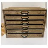 Vintage Design Wooden Paper Cabinet