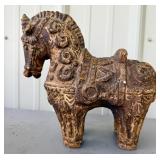 Ceramic Horse Primitive Scavo Bitossi-Style Napco