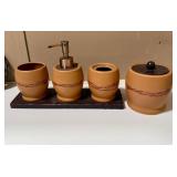 Cowboy Living Barbwire Bath Set