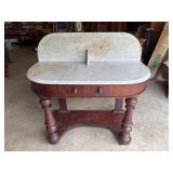 Antique Mahogany Marble Top Duchess WashstandC1860