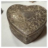Godinger Silver Small Trinket Box Red Velvet Lined