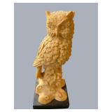 A Santini Owl Sculpture on Marble base Signed