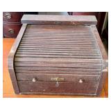 Antique McCaskey Register Co. Roll Top Cabinet Oak