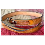 L. Whitley Custom Made B Daniel's Leather Belt