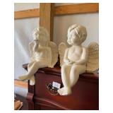 Shelf Sitting Ceramic Angels