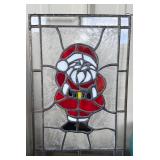 Stained Glass Santa