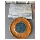 Marble Cutting Board & Cheese Tray