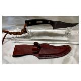 Old Timer Schrade 1520 T w/Leather Sheath