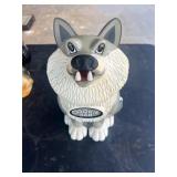 Vtg 1998 Howling wolf cookie jar