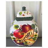 Biscotti cookie jar made for Nonni's