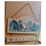 Horse Welcome Sign