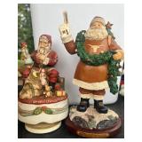 Musical Santa and Texas Longhorn Santa