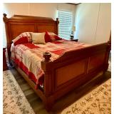 King Size Bed with Bedding