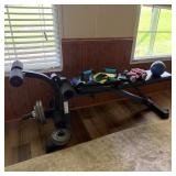 Weight Bench and Weights