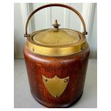 c1920 English Biscuit Barrel Porcelain Lined